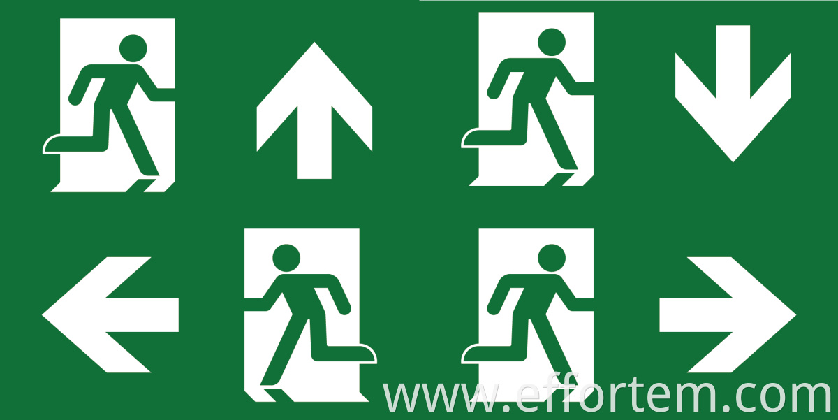 wall mounted emergency exit sign